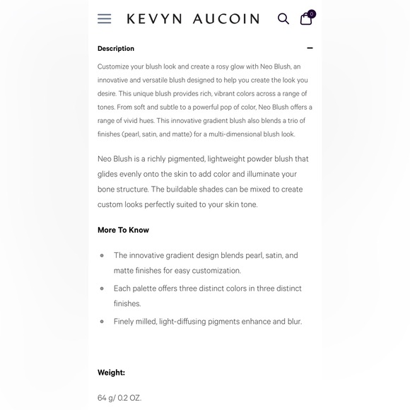 Kevyn Aucoin • NEW The Neo-Blush in Pink Sand NIB - Picture 8 of 8